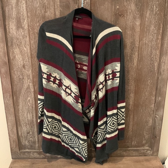 Staccato Sweaters - Medium Tribal Print Staccato Cardigan